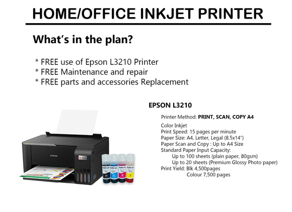 Epson L3210 (Unlimited Inks)