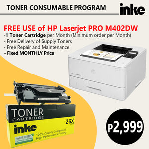 HP Laserjet Pro M402DW (1 Toner a Month)