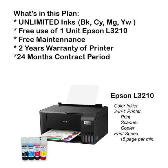 Epson L3210 (Unlimited Inks)