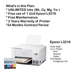 Epson L3216 (Unlimited Inks)