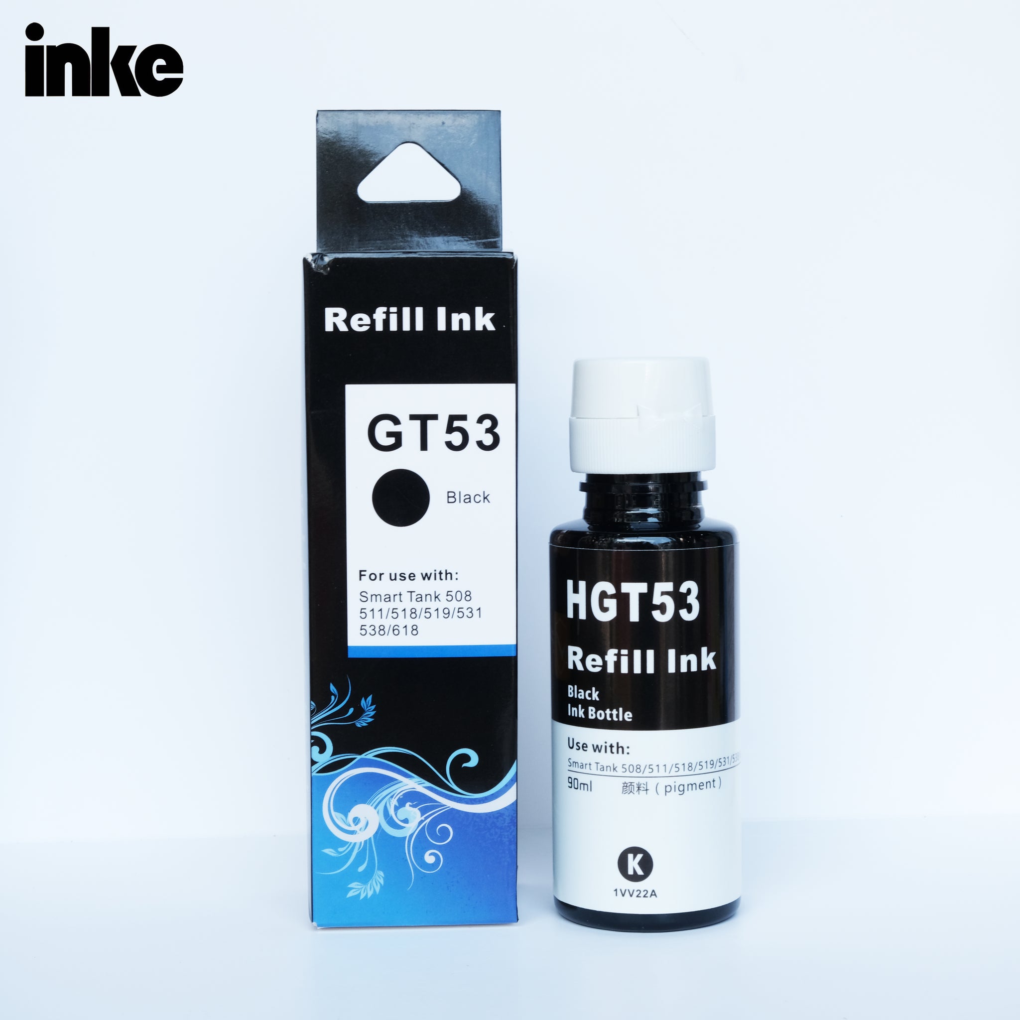 Gt63 Ink Compatible GT53 Black Pigment Ink – Inkeph